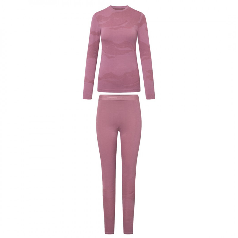 Viking Gasher Lady Set Merino dámska spodná bielizeň, ružová, L
