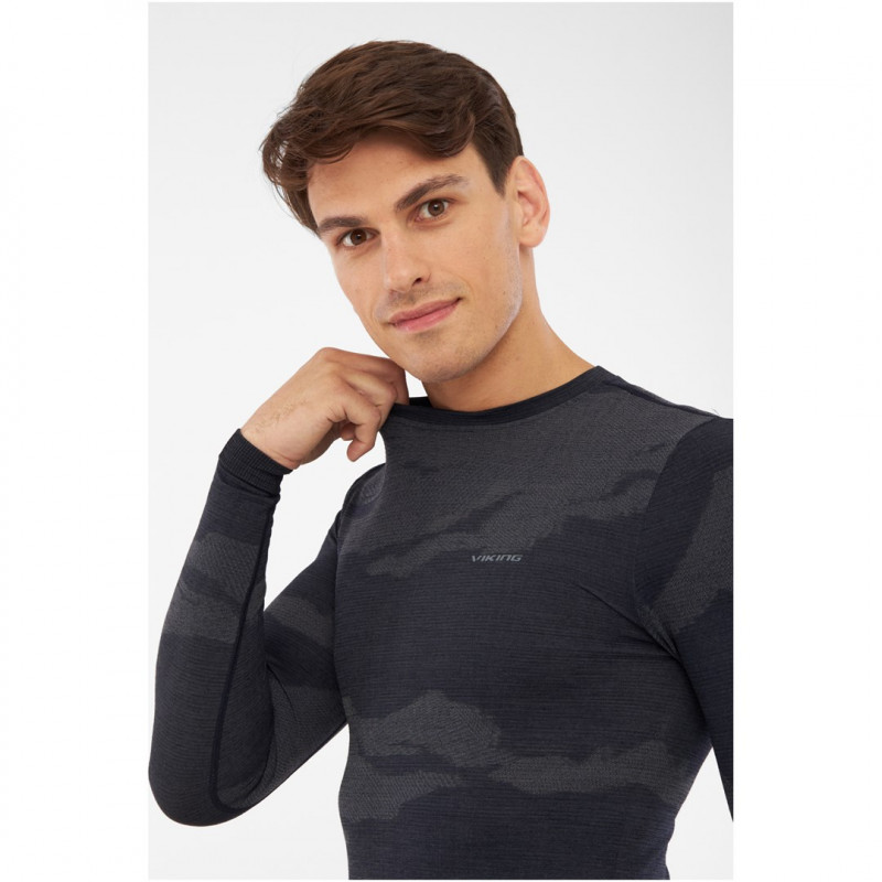 VIKING Gasher Man Set Merino pánske spodné prádlo, veľkosť M, tmavomodrá