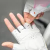 Rockbros S389 dámske krátkoprsté cyklistické rukavice s tlmením nárazov, veľkosť L, viacfarebné