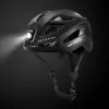 Cyklistická prilba Rockbros ZK-077 s integrovaným viacsmerovým osvetlením 57–61 cm, čierna