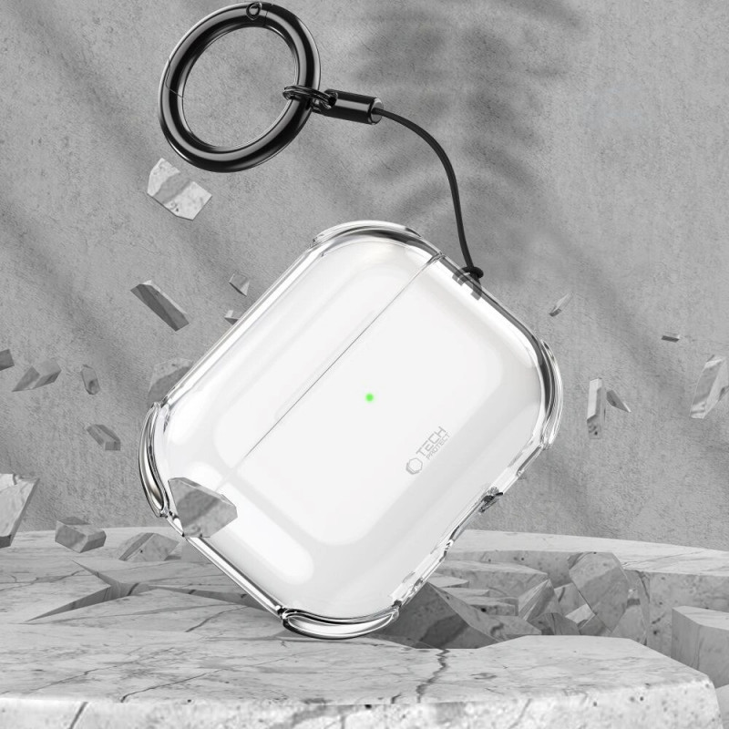 Tech-Protect Puzdro Bounce pre Apple AirPods Pro 3, priehľadné