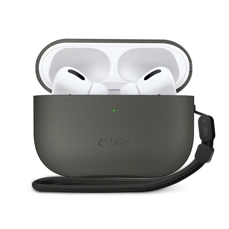 Tech-Protect puzdro NaturalFit pre Apple AirPods Pro 3, olivovo zelená