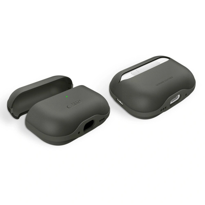 Tech-Protect puzdro NaturalFit pre Apple AirPods Pro 3, olivovo zelená