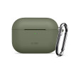 Tech-Protect Silikónové puzdro Hook pre Apple AirPods Pro 3, olivovo zelené