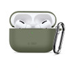 Tech-Protect Silikónové puzdro Hook pre Apple AirPods Pro 3, olivovo zelené