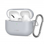 Tech-Protect Silikónové puzdro Hook pre Apple AirPods Pro 3, crayon grey
