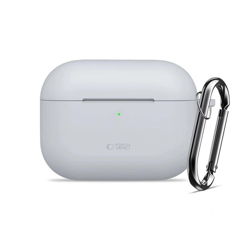 Tech-Protect Silikónové puzdro Hook pre Apple AirPods Pro 3, crayon grey