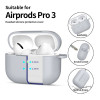Tech-Protect Silikónové puzdro Hook pre Apple AirPods Pro 3, crayon grey