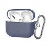 Tech-Protect Silikónové puzdro Hook pre Apple AirPods Pro 3, Baby Blue