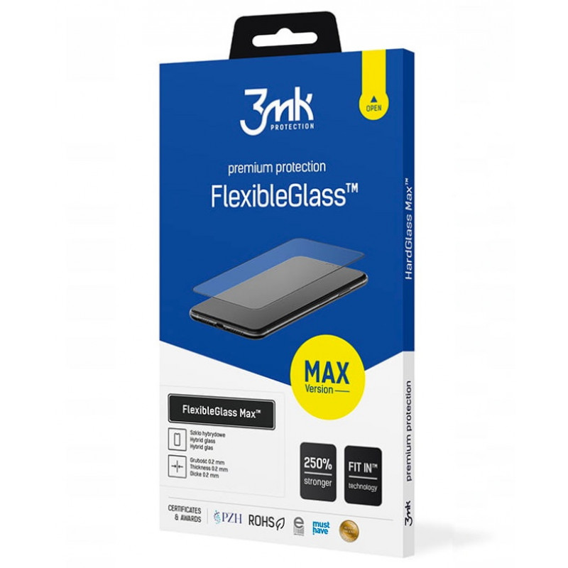 3MK FlexibleGlass Max hybridné sklo pre Samsung Galaxy S22+, čierna