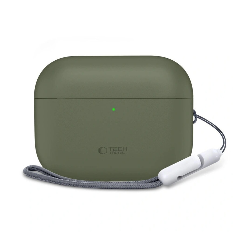 Tech-Protect silikónové puzdro Apple AirPods Pro 3 olivovo zelené