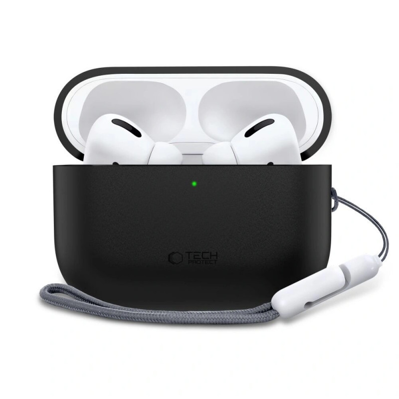 Tech-Protect silikónové puzdro Apple AirPods Pro 3 čierne