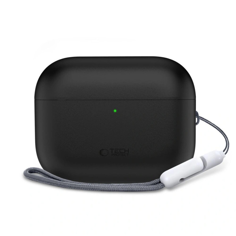 Tech-Protect silikónové puzdro Apple AirPods Pro 3 čierne