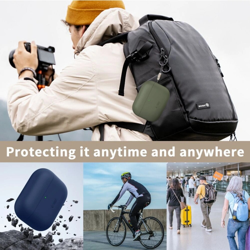 Tech-Protect silikónové puzdro Apple AirPods Pro 3 čierne
