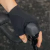 Rockbros TLS004 ROAD TO SKY krátke cyklistické rukavice tlmiaci nárazy M, čierne