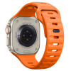 Tech-Protect Silicone Line remienok pre Apple Watch 8 / 9 / 10 / 11 / 12 / SE / Ultra 44/45/46/49 mm, oranžový