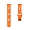 Tech-Protect Silicone Line remienok pre Apple Watch 8 / 9 / 10 / 11 / 12 / SE / Ultra 44/45/46/49 mm, oranžový