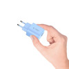 Tech-Protect NCA20 sieťová nabíjačka USB-A, USB-C PD 20W / QC3.0 baby blue
