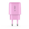 Tech-Protect NCA20 USB-A / USB-C nástenná nabíjačka PD 20W / QC3.0, Baby Pink