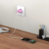 Tech-Protect NCA20 USB-A / USB-C nástenná nabíjačka PD 20W / QC3.0, Baby Pink