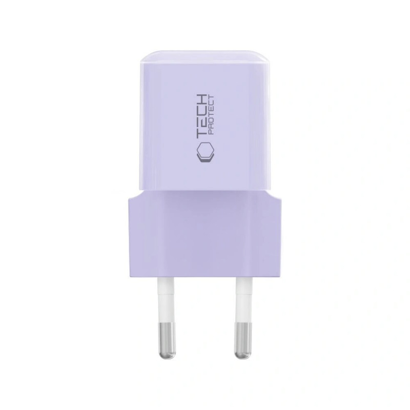 Nabíjačka do zásuvky Tech-Protect NCM25 USB-C PD 25W, Baby Purple