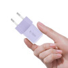 Nabíjačka do zásuvky Tech-Protect NCM25 USB-C PD 25W, Baby Purple
