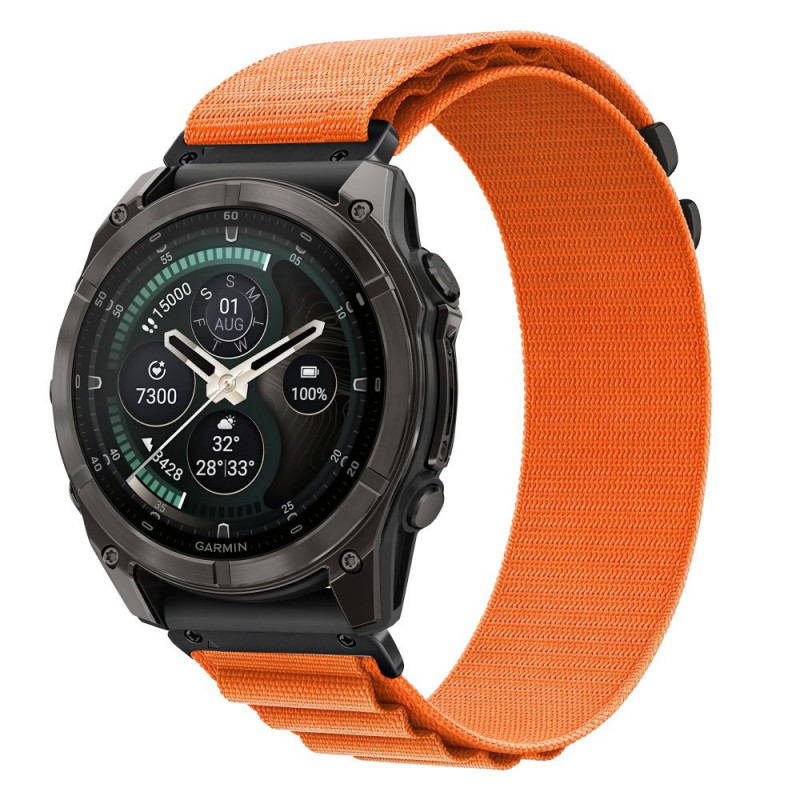 Remienok na hodinky Tech-Protect Nylon Pro THP6032 pre Garmin Fenix 5X / 5X Plus / 6X / 6X Pro / 7X / 8 / 8 Pro / 9 / 9 Pro (47 mm), oranžový