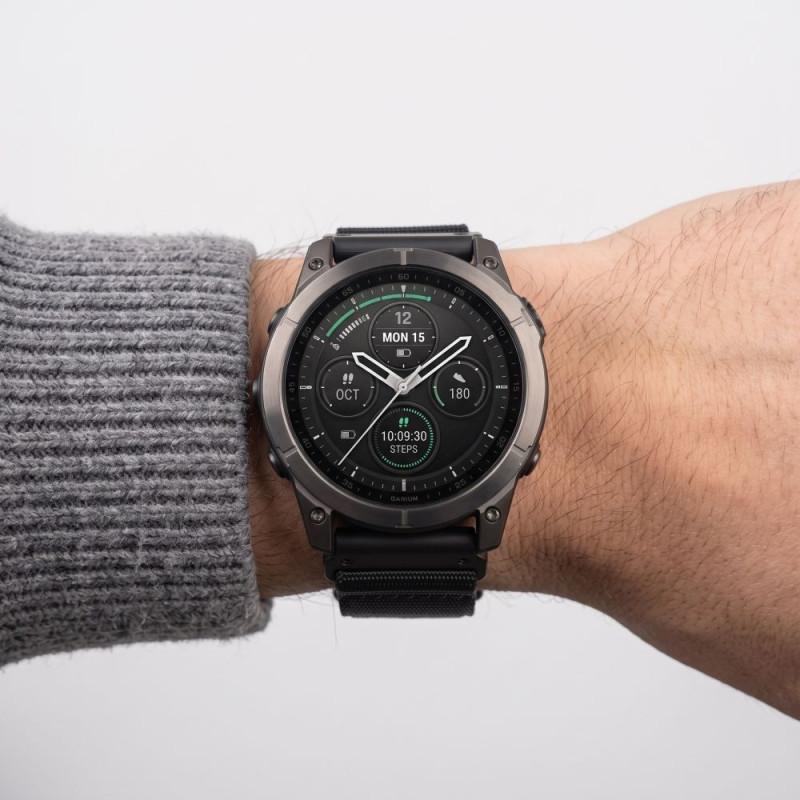 Tech-Protect Nylon Classic náramok na hodinky pre Garmin Fenix 5X / 5X Plus / 6X / 6X Pro / 7X / 8 / 8 Pro / 9 / 9 Pro 47 mm, čierny