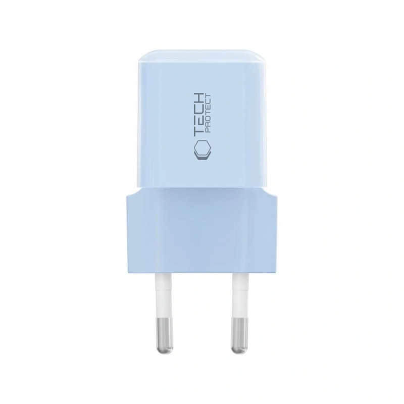 Nabíjačka do zásuvky Tech-Protect NCM25 USB-C PD 25W, Baby Blue