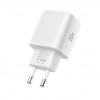 Tech-Protect NCA20 nástenná nabíjačka USB-A / USB-C PD 20W / QC3.0 s káblom USB-C / Lightning 100 cm, biela
