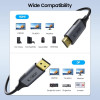Kábel Tech-Protect UltraBoost DisplayPort / HDMI 2.0, 4K 60 Hz, 200 cm, čierny