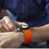 Tech-Protect Silikónový športový remienok pre Samsung Galaxy Watch 4/5/5 Pro/6/7/FE, oranžový