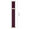 Remienok Tech-Protect NylonLoop pre Apple Watch 8 / 9 / 10 / 11 / 12 / SE (40 / 41 / 42 mm), Deep Burgundy