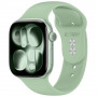 Tech-Protect Silikónový remienok pre Apple Watch 8 / 9 / 10 / 11 / 12 / SE (40 / 41 / 42 mm), pistáciový