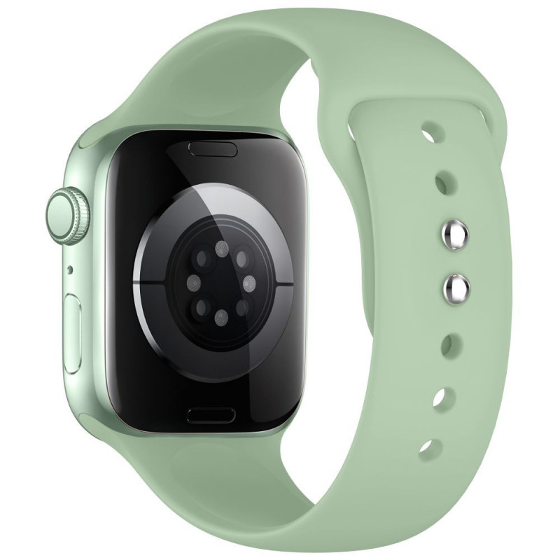 Tech-Protect Silikónový remienok pre Apple Watch 8 / 9 / 10 / 11 / 12 / SE (40 / 41 / 42 mm), pistáciový