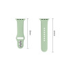 Tech-Protect Silikónový remienok pre Apple Watch 8 / 9 / 10 / 11 / 12 / SE (40 / 41 / 42 mm), pistáciový