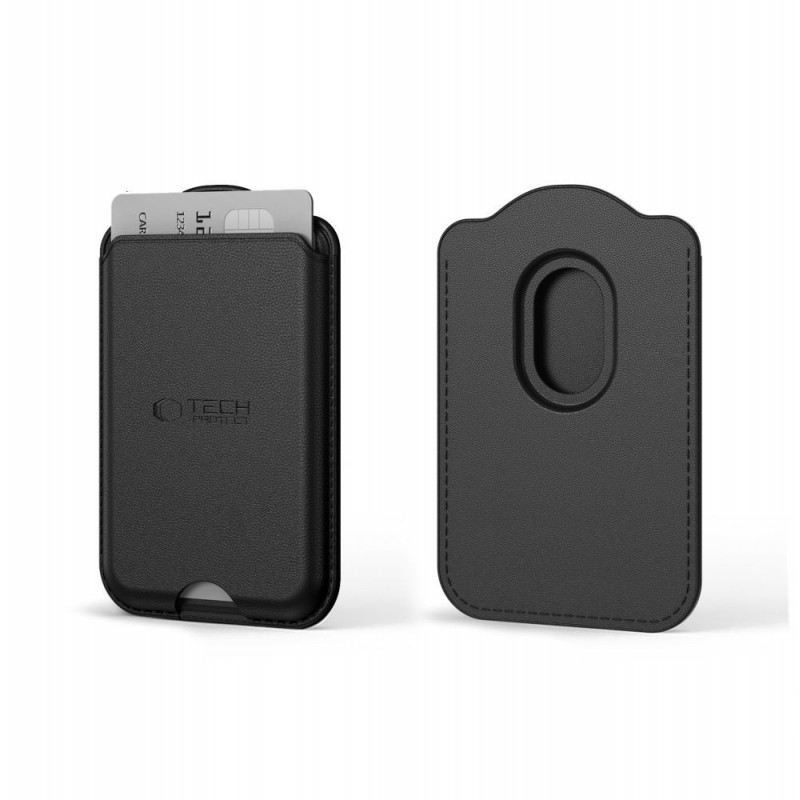 Tech-Protect CH02 MagWallet MagSafe univerzálne magnetické držiak na karty, čierny