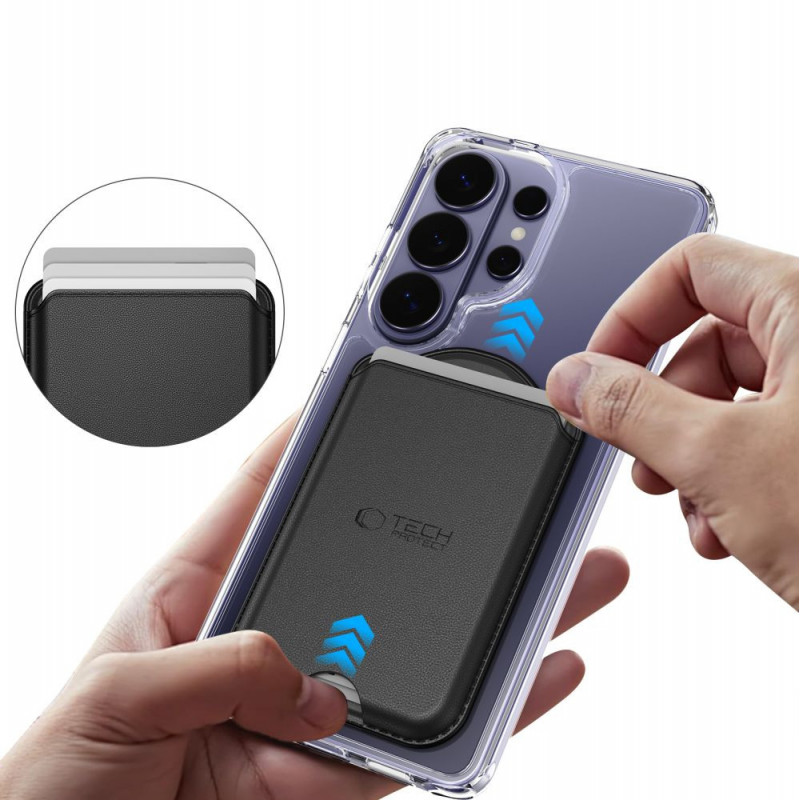 Tech-Protect CH02 MagWallet MagSafe univerzálne magnetické držiak na karty, čierny