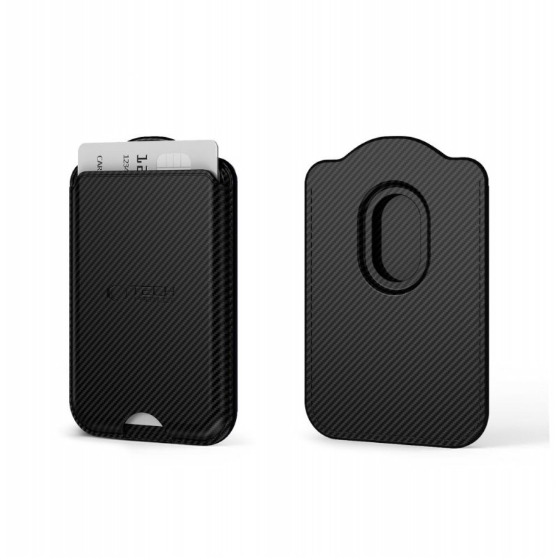 Tech-Protect CH02 MagWallet MagSafe univerzálne magnetické puzdro na karty, Carbon