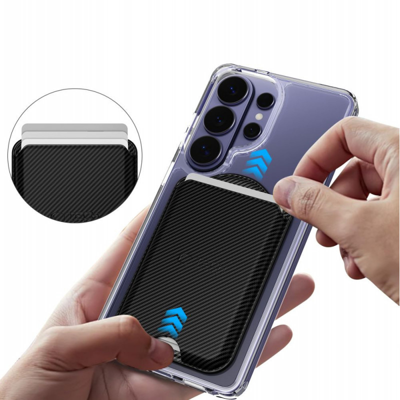 Tech-Protect CH02 MagWallet MagSafe univerzálne magnetické puzdro na karty, Carbon