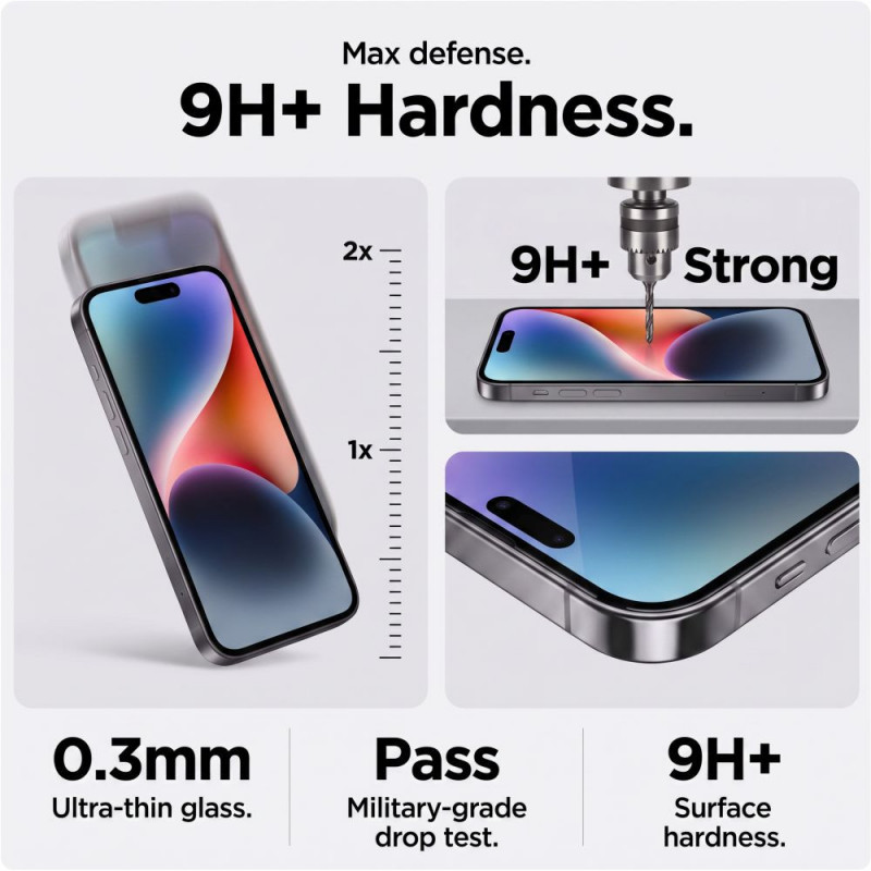 Tech-Protect Glass SPY+ tvrdené sklo na ochranu súkromia pre Apple iPhone 18 Pro Max (2 ks)