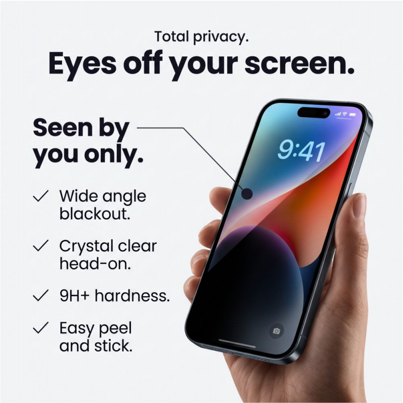 Tech-Protect Glass SPY+ tvrdené sklo na ochranu súkromia pre Apple iPhone 18 Pro (2 ks)