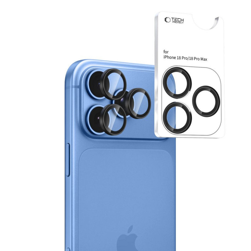 Tech-Protect Camring Fit+ kryt kamery pre Apple iPhone 18 Pro / 18 Pro Max, čierny