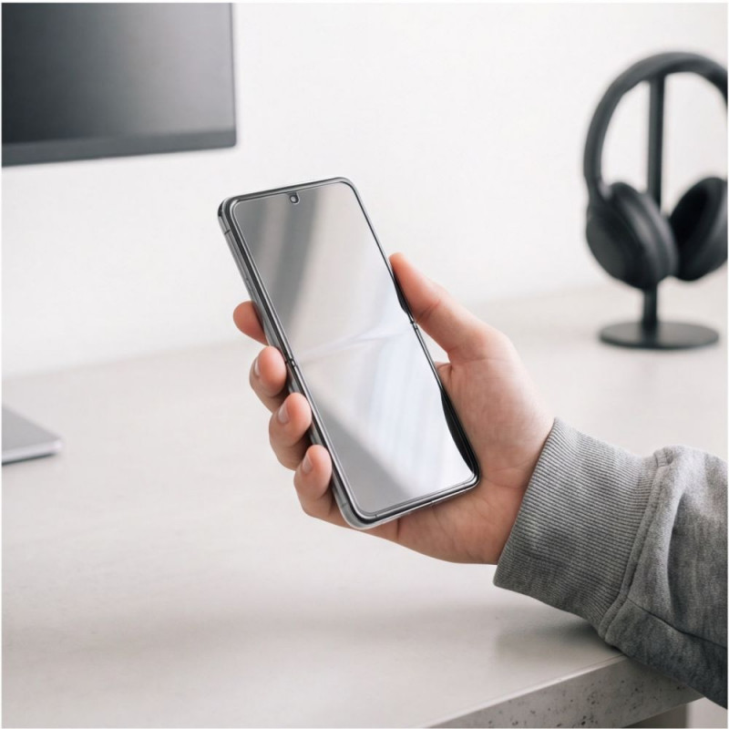 Tech-Protect Easy Set Foil & Glass Fit+ 4in1 ochrana displeja pre Samsung Galaxy Z Flip 7 / 8, číra (2+2 ks)
