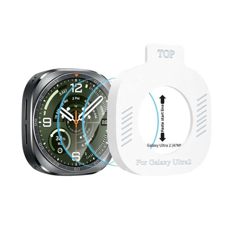 Tech-Protect Easy Set+ tvrdené sklo pre Samsung Galaxy Watch Ultra 2 2026 47 mm, priehľadné (2 ks)