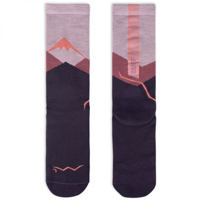 Buff Merino Lightweight Crew Sock LWC1, ružová, L