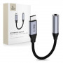 Tech-Protect Ultraboost USB-C na 3,5 mm mini jack DAC adaptér, iron grey