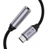 Tech-Protect Ultraboost USB-C na 3,5 mm mini jack DAC adaptér, iron grey