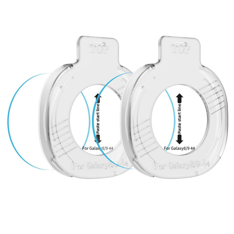 Tech-Protect Easy Set+ tvrdené sklo pre Samsung Galaxy Watch 8 / 9 44 mm, priehľadné (2 ks)