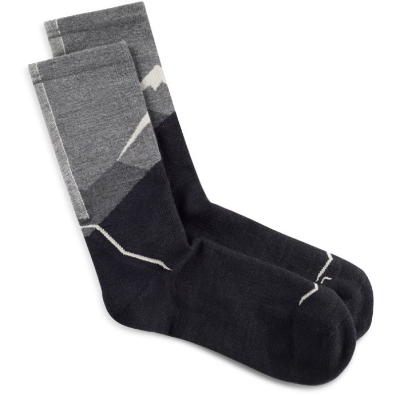 Buff Merino Lightweight Crew Sock LWC1, grafitová, L